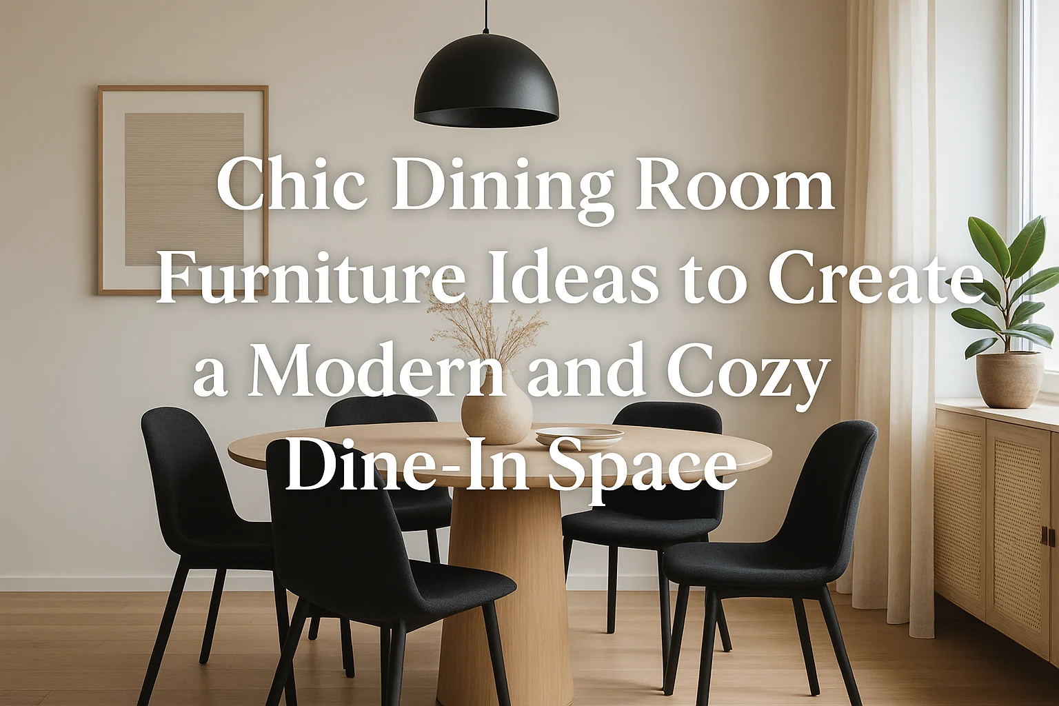 Chic Dining Room Furniture Ideas to Create a Modern and Cozy Dine-In Space