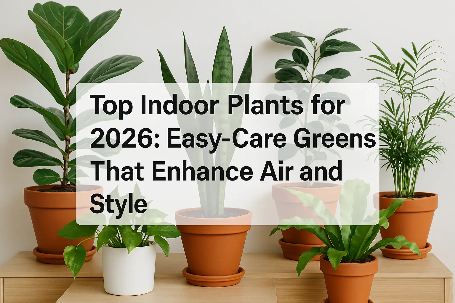 Top Indoor Plants for 2026: Easy-Care Greens That Enhance Air and Style