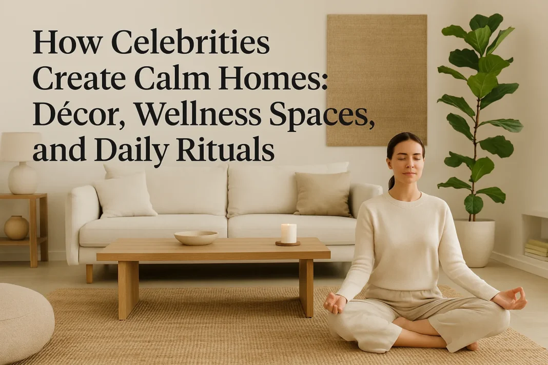 How Celebrities Create Calm Homes: Décor, Wellness Spaces, and Daily Rituals