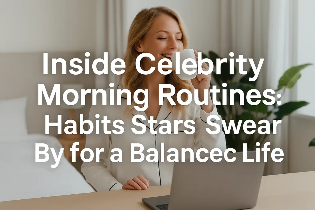 Inside Celebrity Morning Routines: Habits Stars Swear By for a Balanced Life