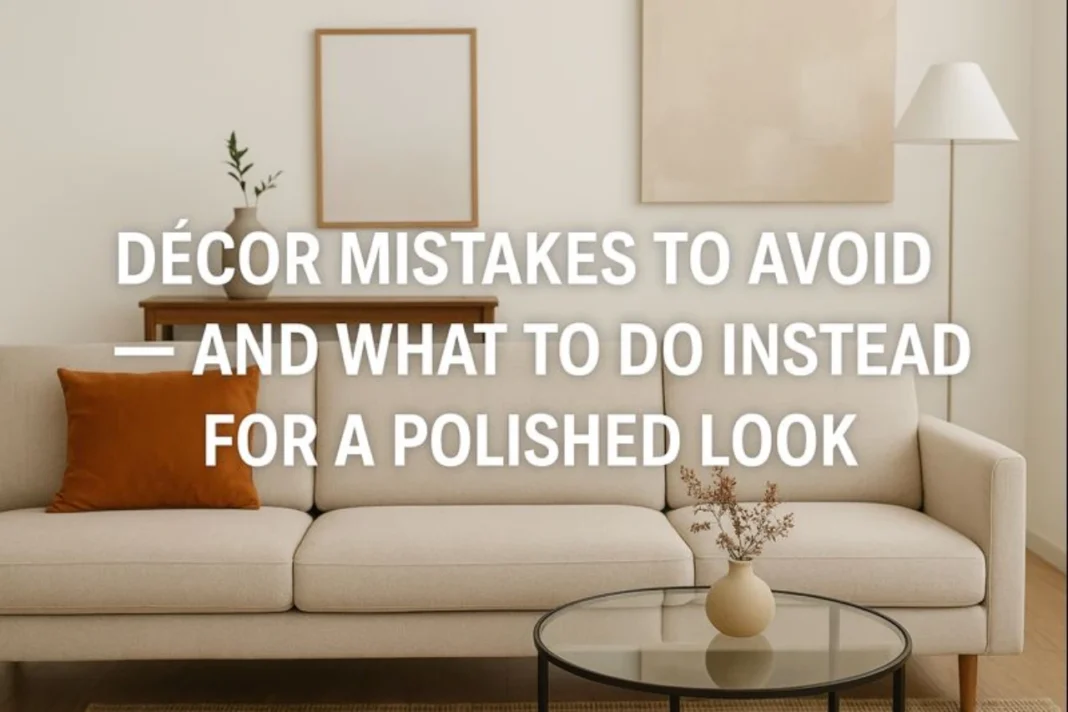 Décor Mistakes to Avoid — and What to Do Instead for a Polished Look
