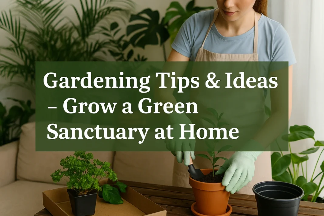 Gardening Tips & Ideas – Grow a Green Sanctuary at Home