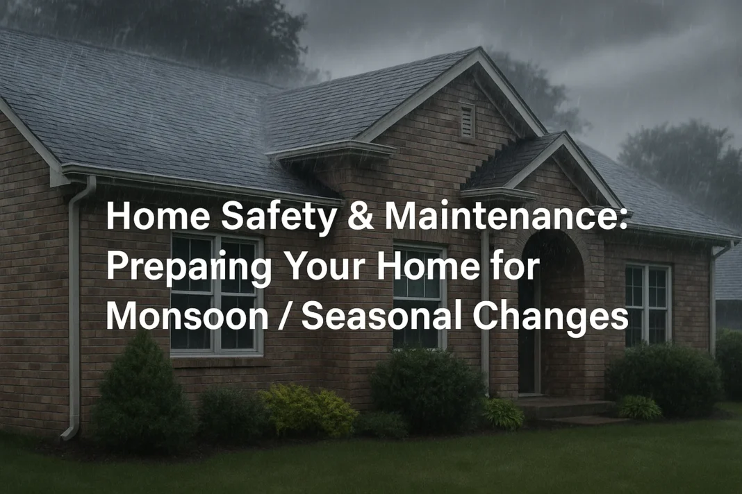 Home Safety & Maintenance: Preparing Your Home for Monsoon / Seasonal Changes