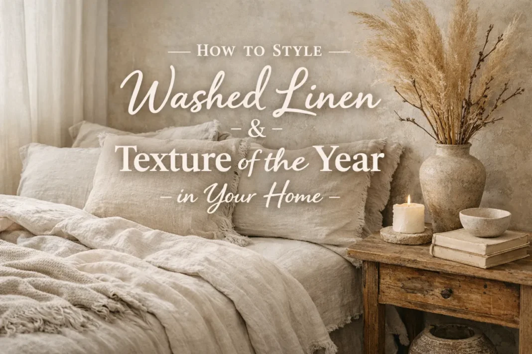 How to Style Washed Linen & Texture of the Year in Your Home