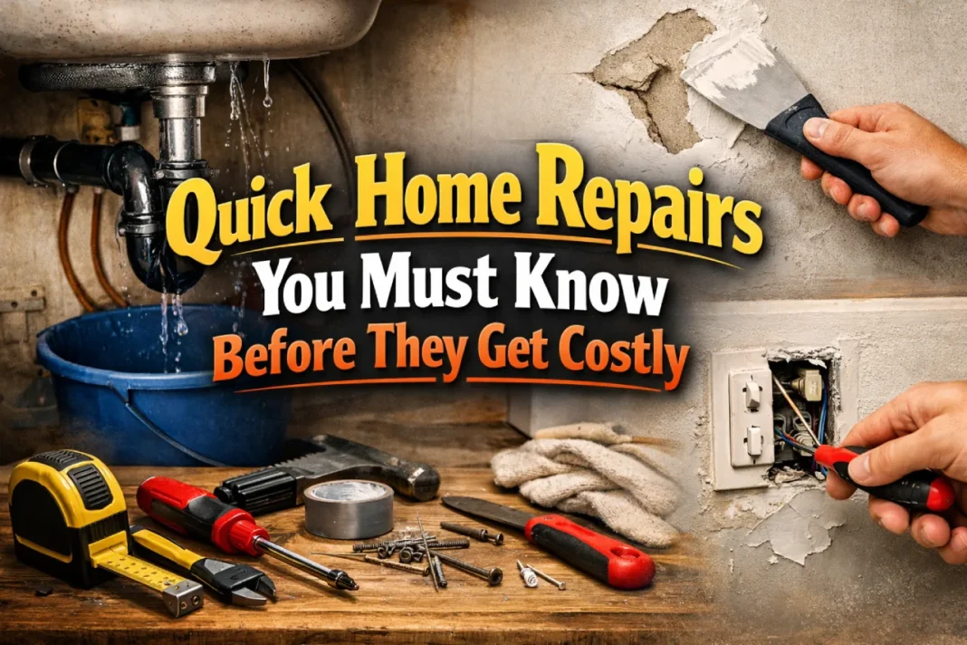 Quick Home Repairs You Must Know Before They Get Costly