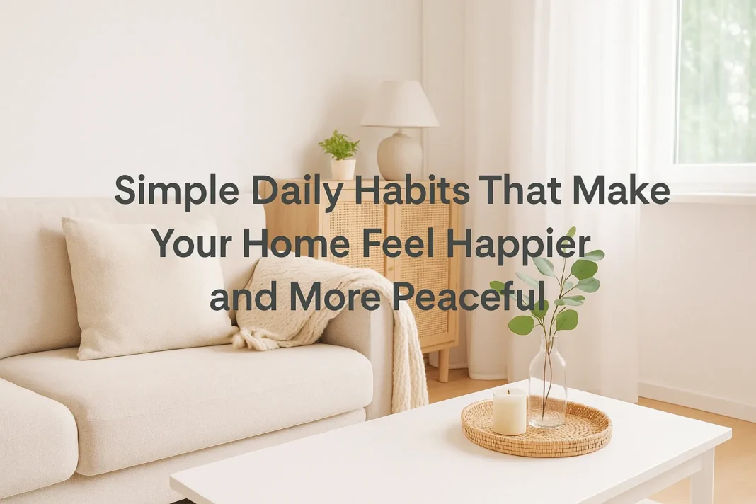 Simple Daily Habits That Make Your Home Feel Happier and More Peaceful