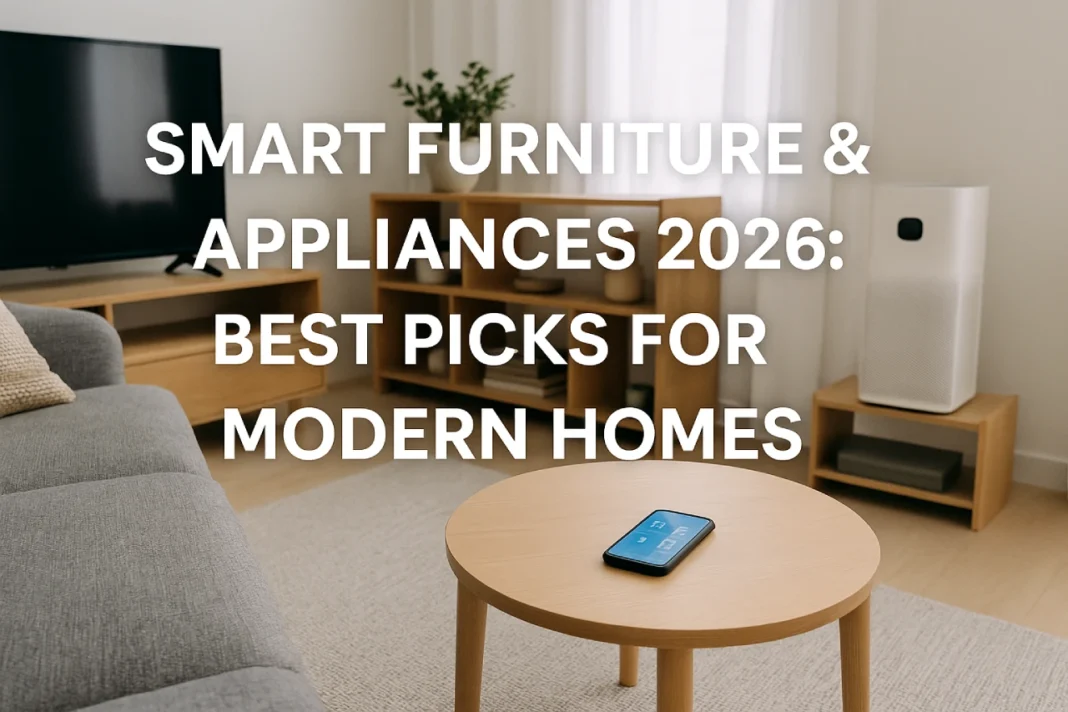 Smart Furniture & Appliances 2026: Best Picks for Modern Homes