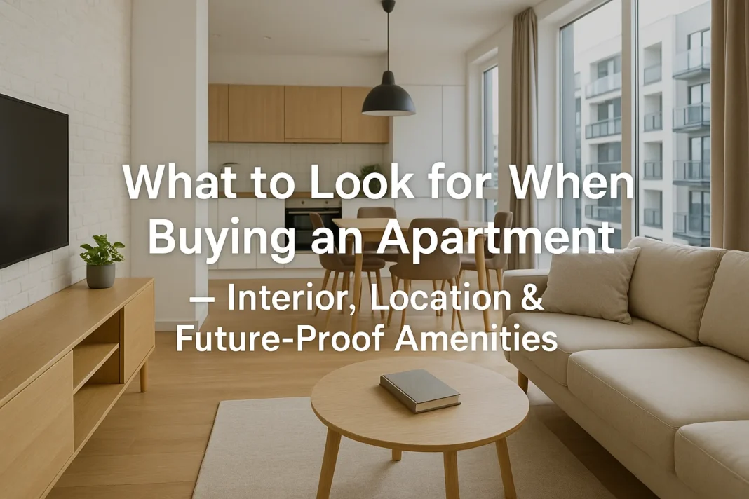 What to Look for When Buying an Apartment — Interior, Location & Future-Proof Amenities