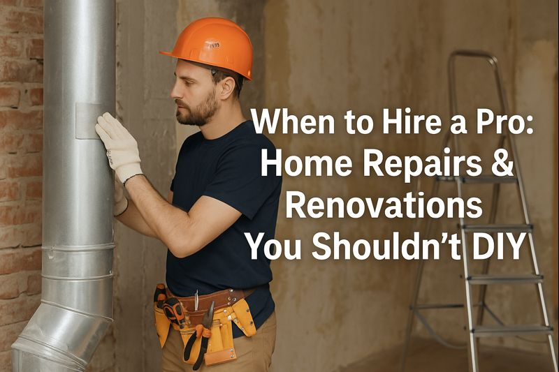 When to Hire a Pro: Home Repairs & Renovations You Shouldn’t DIY